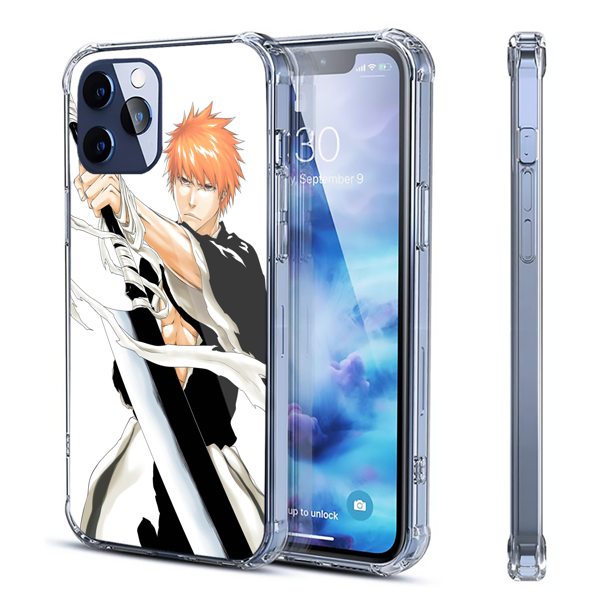 （画像用） ブリーチ BLEACH 【iPhone 12シリーズ対応】透明スマホケース（クリアソフトケース）